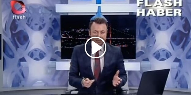Flash TV spikeri kafasına huni taktı, Bakın neden!