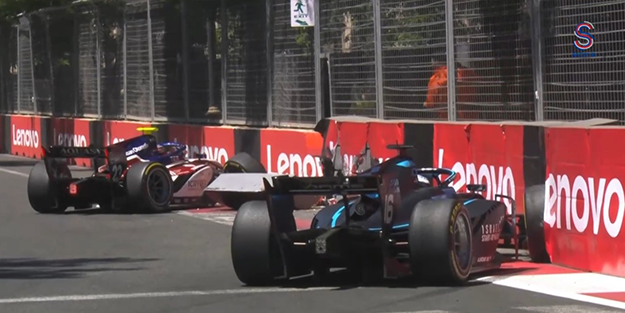 Formula 2'de saçma sapan olay! Hem Cem'e çarptı hem de hakaret etti