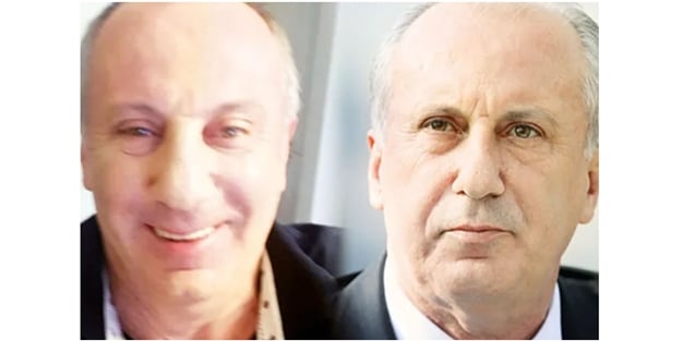 Fotoğrafta dikkat çeken detay! Muharrem İnce burnuna fondöten mi sürdü?