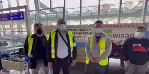 Frankfurt Havalimanı'nda açlık grevi