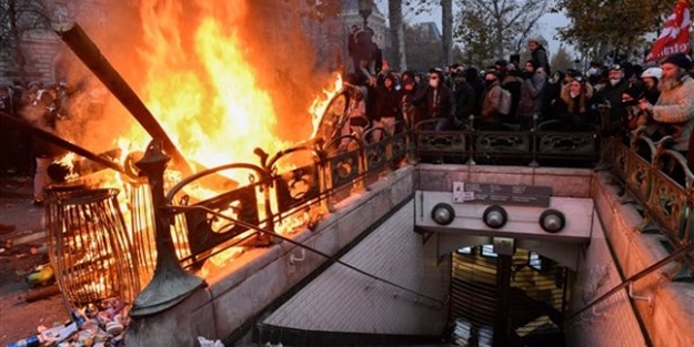 Fransa alev alev! Macron zor durumda