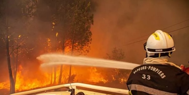 Fransa cayır cayır yanıyor! Yangın günlerdir söndürülemiyor