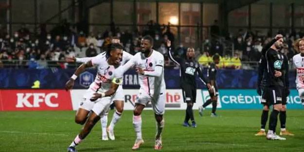 Fransa Kupası'nda Vannes'i eleyen PSG tur biletini aldı