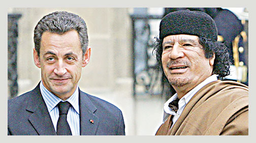 Fransa üzerinde Kaddafi şüphesi!