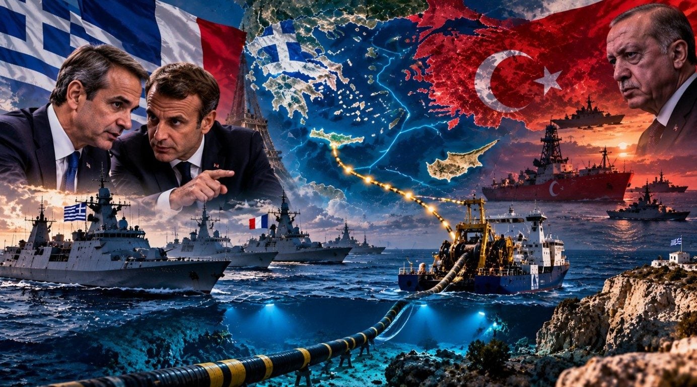 Fransa ve ABD kalkanıyla tehlikeli kumar! Yunan, ağabeyleriyle Türk sularına girecek