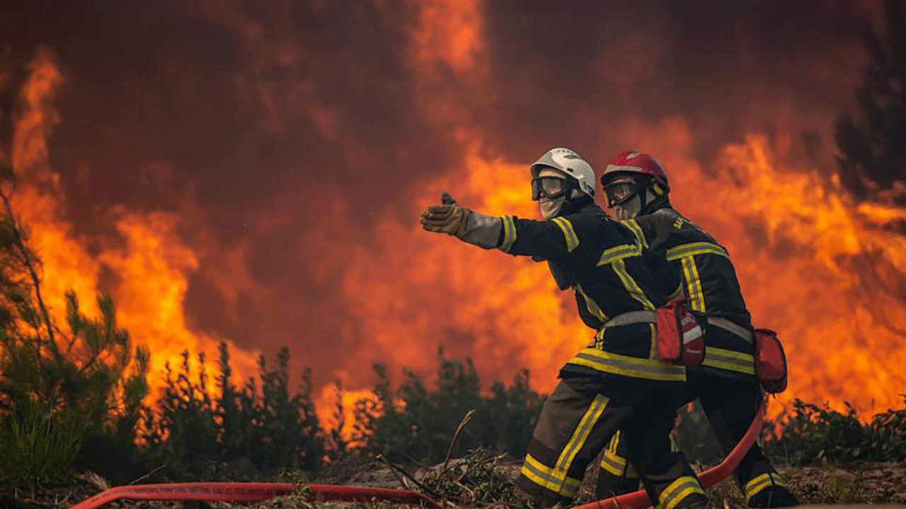 Fransa yanıyor! On bin hektar ormanla birlikte evler ve araçlar kül oldu, 1 kişi yanarak öldü
