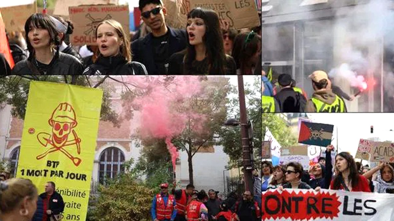 Fransa’da büyük grev: Ülke çapında kaos