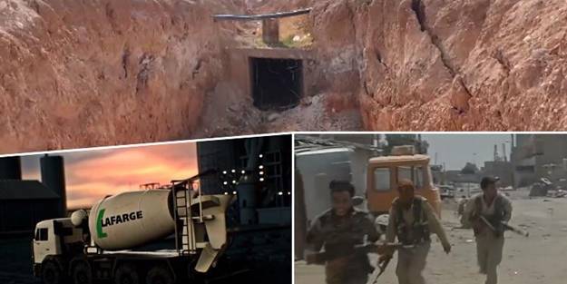 Fransa'dan Türkiye sınırında terör örgütlerine yardım! İşte Lafarge'ın inşa ettiği terör tünelleri