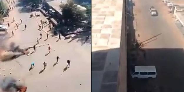 Fransız askeri konvoyunun geçişine engel! Uyarı ateşi açtılar, ölüler var