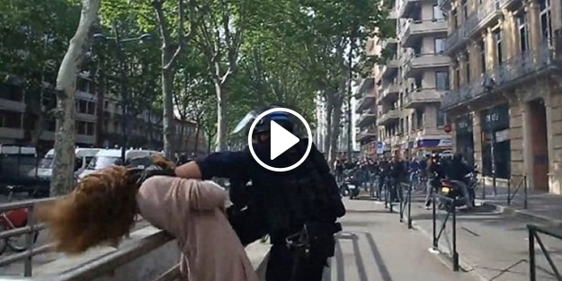 Fransız polisinden şoke eden görüntüler!