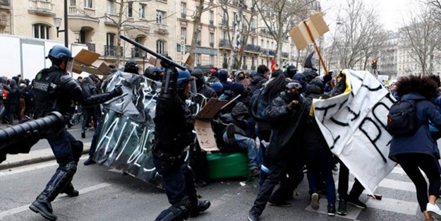 Fransız polisinden orantısız güç