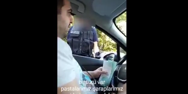 Fransız polisinden Türk sürücüye küstah taciz