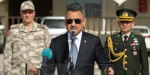 Fuat Oktay'dan Katar'daki askerlere ziyaret