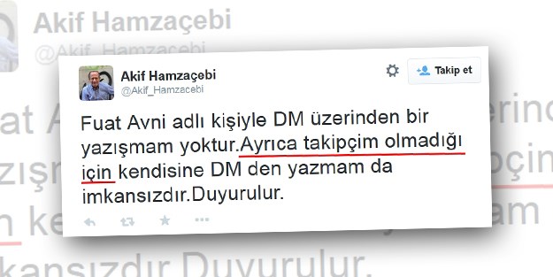 Fuatavni ile yazıştığını inkar eden Akif Hamzaçebi'nin yalanı ortaya çıktı