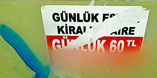 Fuhşun adresi günlük evler