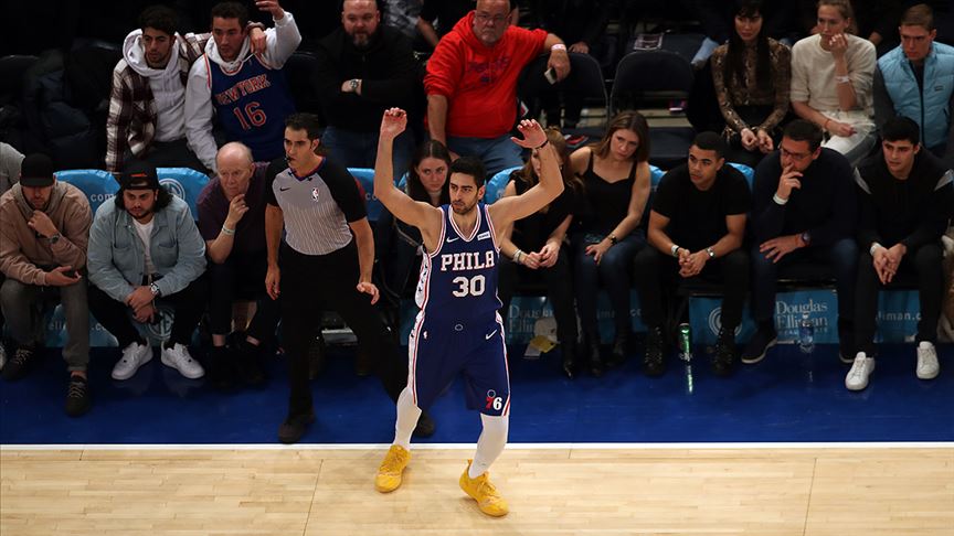 Furkan Korkmaz'ın kariyer rekoru kırdığı maçta Philadelphia 76ers kazandı