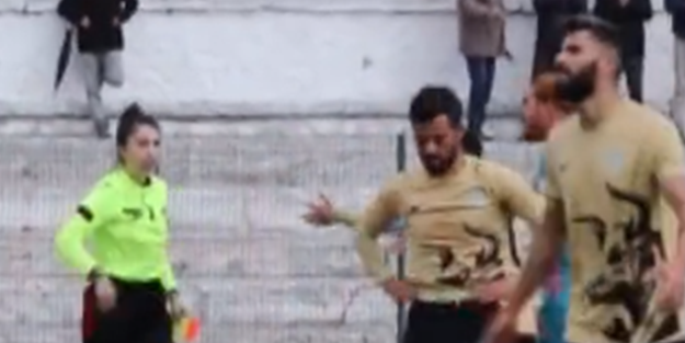 Futbolcu neye uğradığını şaşırdı! Amatör maçta şok eden hareket