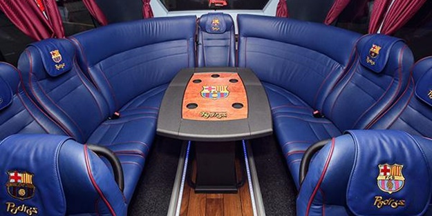 Futbolcular bu otobüslerde seyahat ediyor!