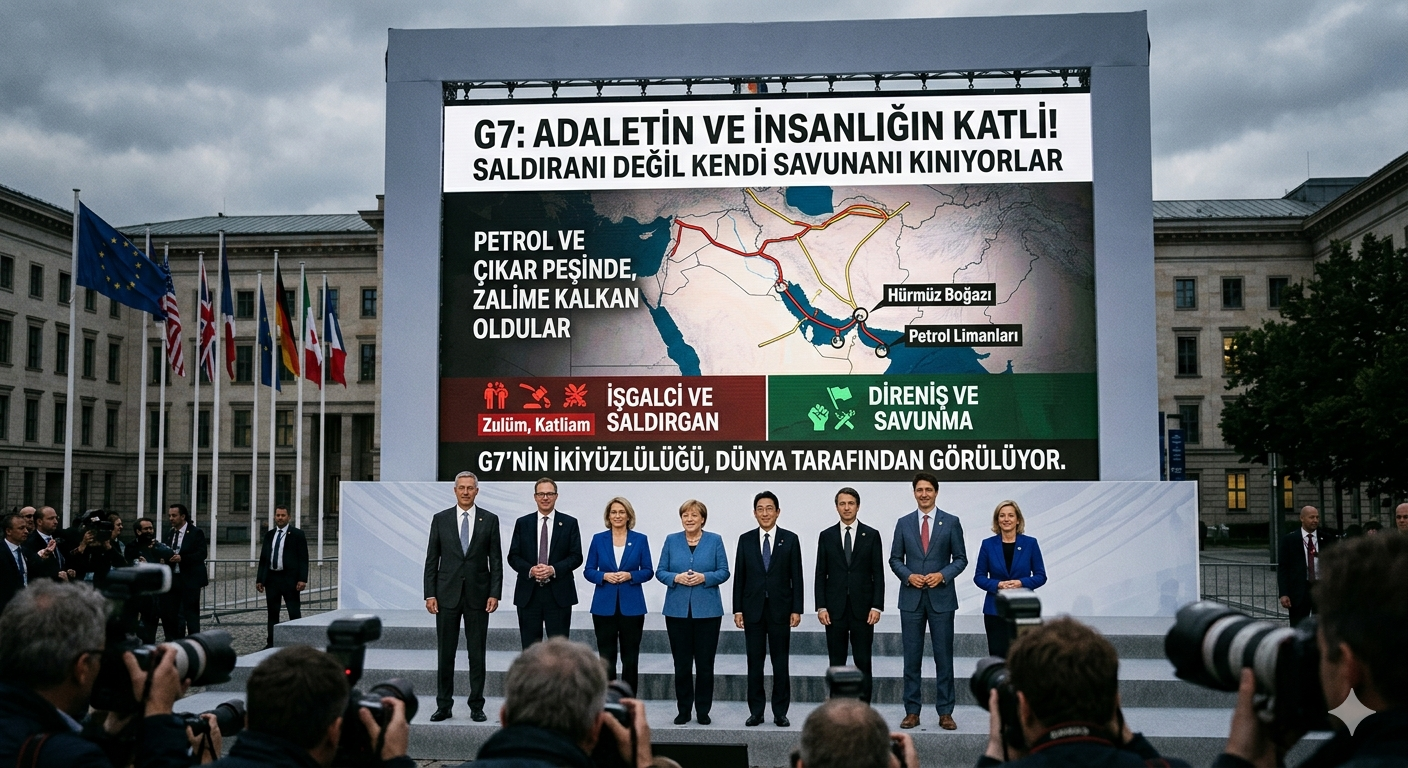 G-7 Devletlerinden büyük alçaklık! Saldıranı değil kendini savunanı kınıyorlar