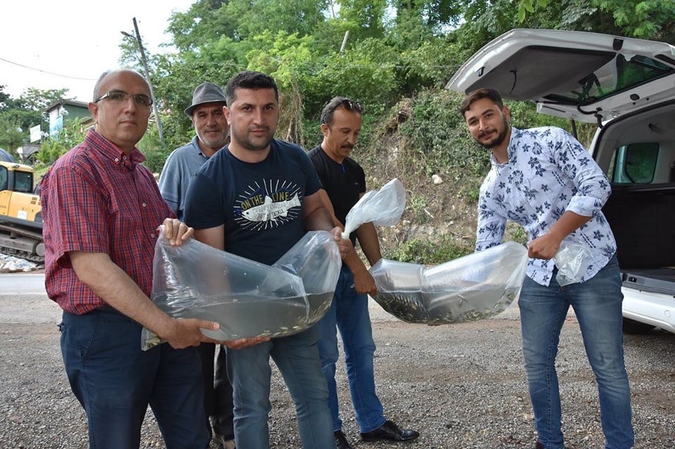 Gaga Gölü’ne 30 bin sazan yavrusu 