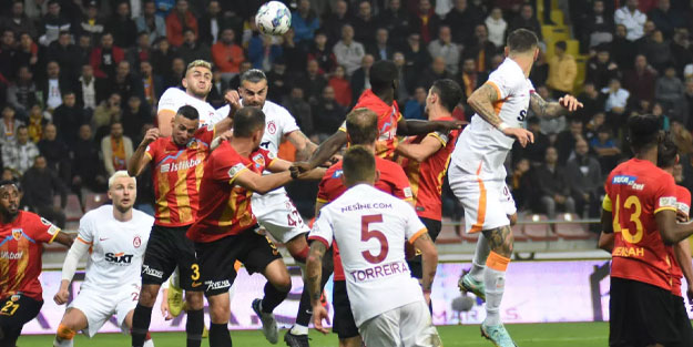 Galatasaray Kayseri'de ağır yara aldı