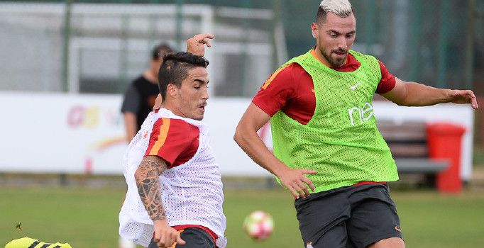 Galatasaray Kayserispor maçına Podolski ve Luis Cavanda’sız çalıştı