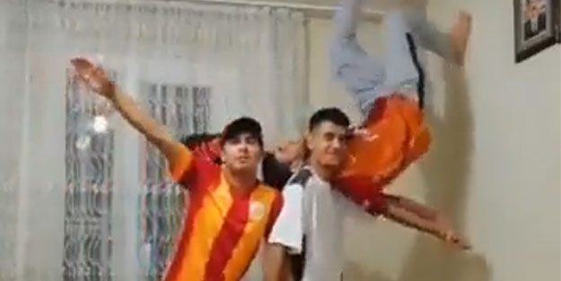 Galatasaray taraftarı sevinçten tavanda halay çekti