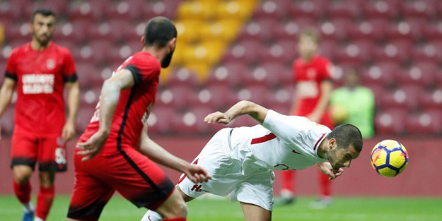 Galatasaray-Ümraniyespor maçında 5 gol atıldı