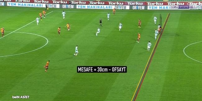 Galatasaray'ın ilk golü ofsayt