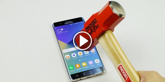 Galaxy Note 7'ye dayanıklılık testi uygulandı