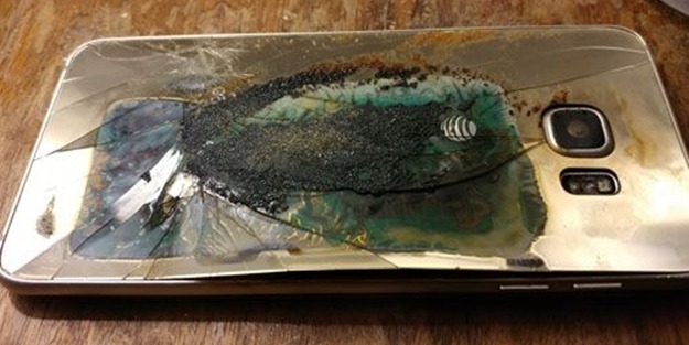 Galaxy S6 Edge böyle patladı!
