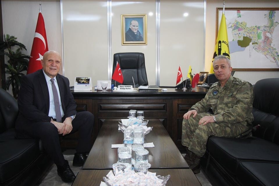 Garnizon Komutanı Diker’den Başkan Pekmezci’ye ziyaret 