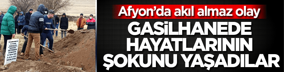 Gasilhaneye girdiler, hayatlarının şokunu yaşadılar