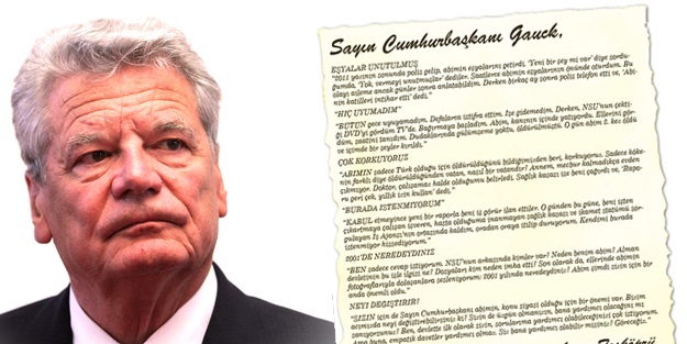 Küstah Gauck’tan Ayşen’e cevap yok