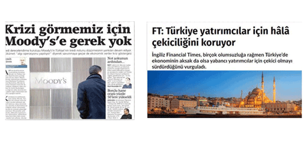 Gayrı Milliler yine iş başında, yeni umutları Moody’s