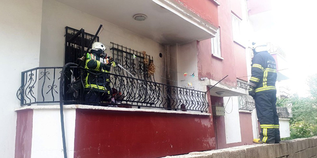 Gaz kaçağını çakmakla kontrol etmeye kalkıştı..!