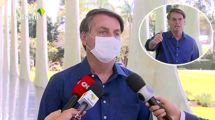 Gazeteciler, basın toplantısında maskesini çıkaran Bolsonaro'ya dava açıyor