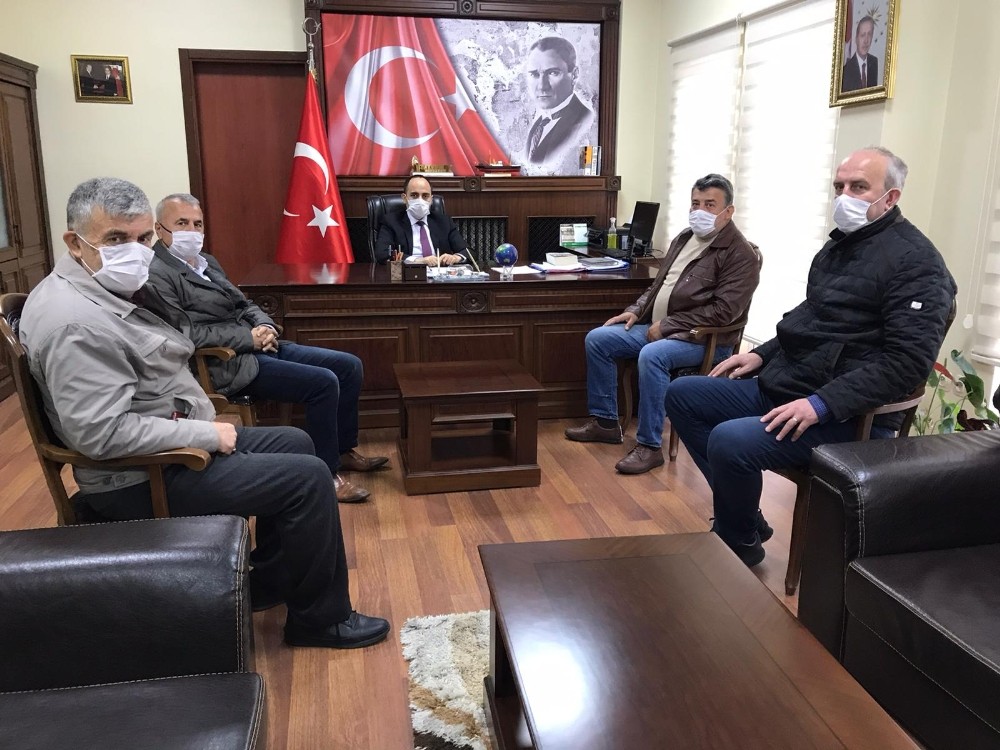 Gazeteciler Kaymakam Vedat Yılmaz’ı ziyaret ettiler 