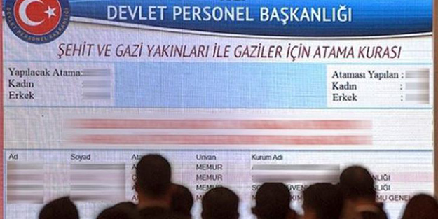 Gazi ile şehit ve gazi yakınlarının kuraları çekildi