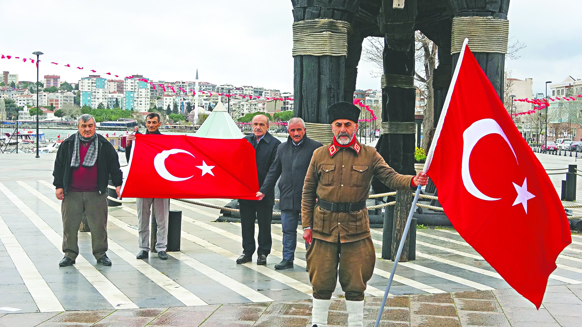 Gazi torunu ‘Onbeşliler’ anısına İstanbul’dan Çanakkale’ye yürüdü