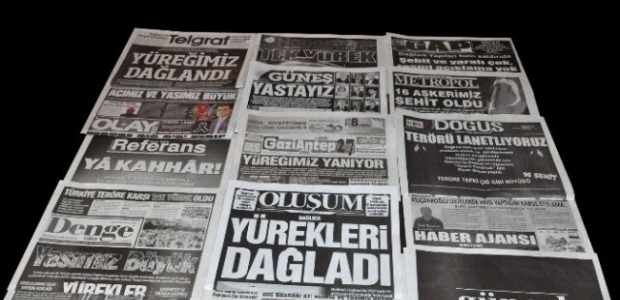 Gaziantep basınından teröre 