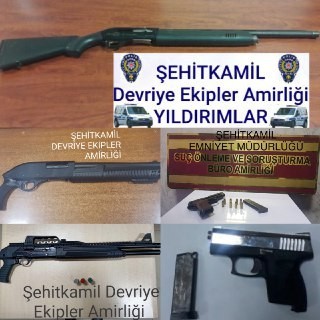 Gaziantep çok sayıda silah ele geçirildi 