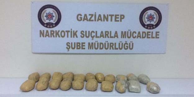 Gaziantep'de uyuşturucu operasyonu! Stepnede 10 kilo eroin ele geçirildi