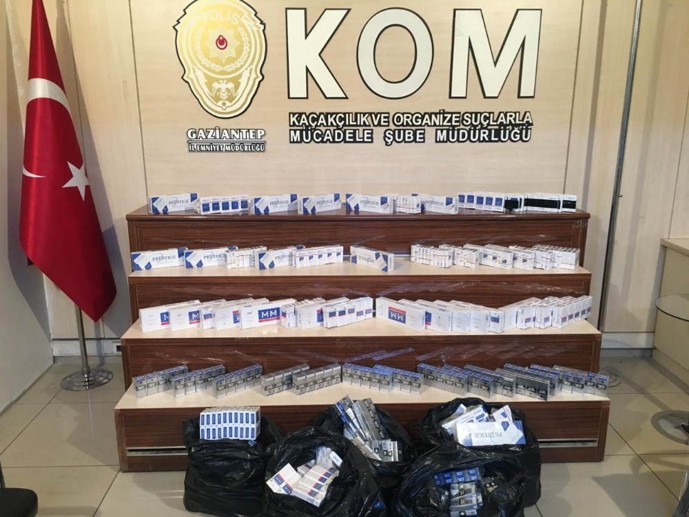 Gaziantep’te 2 bin paket kaçak sigara ele geçirildi 
