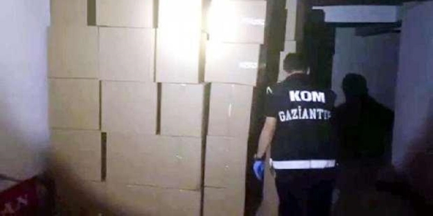 Gaziantep'te, 3 milyon 580 bin makaron ele geçirildi