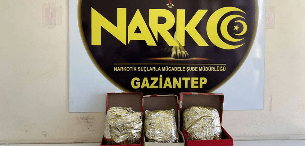 Gaziantep’te 5 kilogram sentetik uyuşturucu ele geçirildi