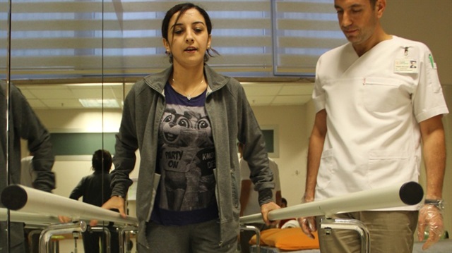 Gaziantep'te altıncı kattan düştü hayata tutundu