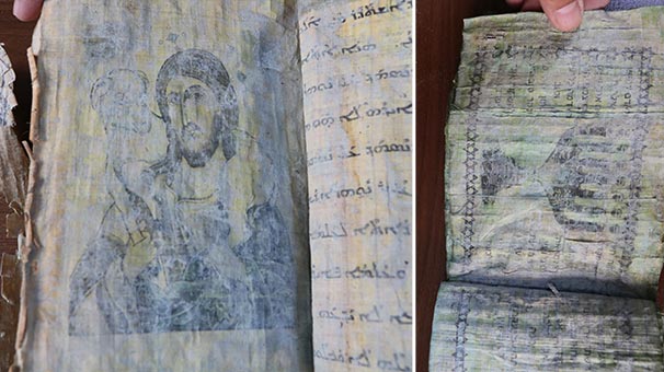 Gaziantep'te jandarma İbranice el yazısı ile dini resim ve figürlerin yer aldığı kitap ele geçirdi