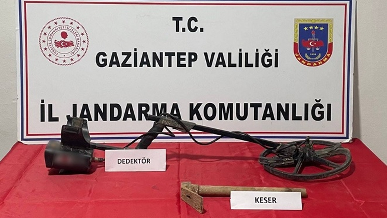 Gaziantep'te kaçak kazı yapan şahıs yakalandı