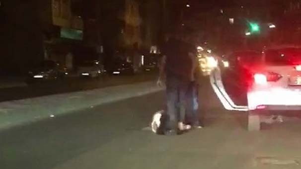 Gaziantep’te kadını önce otomobile bindirmeye çalıştı, sonra sürükledi